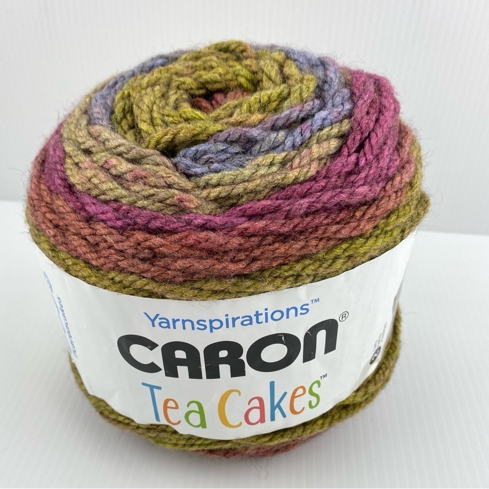 Caron Tea Cakes Yarn Super Bulky Spice Cider Acrylic Wool Blend